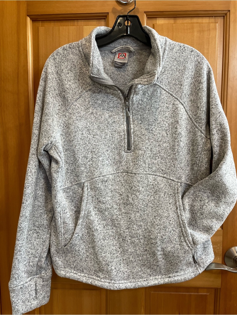 Avalanche Heather Gray Half-Zip Pullover Sweater